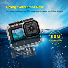 For GoPro HERO13 Black /12 Black /11 Black /10 Black /9 Black PULUZ 60m Waterproof Housing Protective Case with Buckle Basic Mount & Screw, For GoPro HERO9 Black