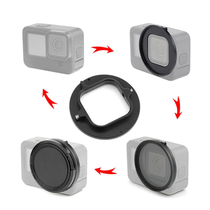 PULUZ 52mm UV-Objektivfilter für GoPro HERO12 Schwarz /11 Schwarz Mini /11 Schwarz /10 Schwarz /9 Schwarz, mit Adapterring, UV-Filter