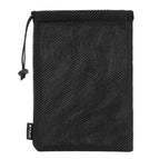 Nylon Mesh Bag, Size: 21.5cm x 15.5cm / Black