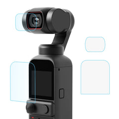 PULUZ 9H 2.5D HD Tempered Glass Lens Protector + Screen Film for DJI OSMO Pocket 2, For DJI OSMO Pocket 2