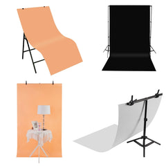 PULUZ Fotohintergrund-Set aus PVC-Papier für Studiozeltboxen, Größe: 156 cm x 80 cm, Hintergrund 80 cm (schwarz), Hintergrund 80 cm (orange), Hintergrund 80 cm (weiß)