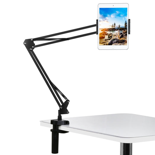 PULUZ  Live Broadcast Desktop Arm Stand Suspension Clamp Holder with Tablet PC Clamp, DesktoType-C Interface Microphone Arm Stand