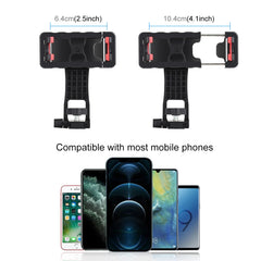 PULUZ 360 Degree Rotating Horizontal Vertical Shooting Phone ABS Clamp Holder Bracket For iPhone, Galaxy, Huawei, Xiaomi, Sony, HTC, Google and other Smartphones, Plastic Clamp