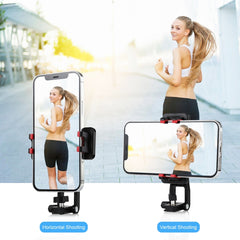 PULUZ 360 Degree Rotating Horizontal Vertical Shooting Phone ABS Clamp Holder Bracket For iPhone, Galaxy, Huawei, Xiaomi, Sony, HTC, Google and other Smartphones, Plastic Clamp