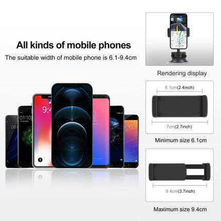 Soporte de ventosa giratorio de 360 ​​grados PULUZ para iPhone, Galaxy, Huawei, Xiaomi, Sony, HTC, Google y otros teléfonos inteligentes, soporte de ventosa para teléfono