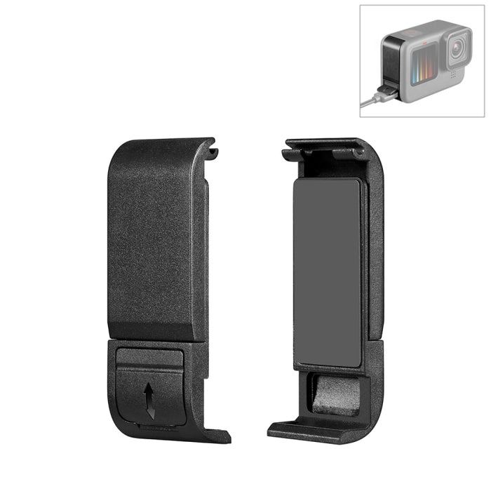 Cubierta de interfaz lateral de batería de plástico PULUZ POM ​​para GoPro HERO13 Black /12 Black /11 Black /10 Black /9 Black, cubierta lateral de plástico POM