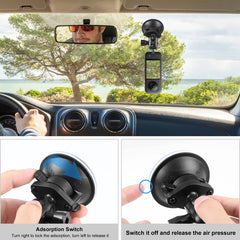 PULUZ 1/4 inch Magic Arm Suction Cup Mount, 1/4 inch Camera Suction Cup Mount