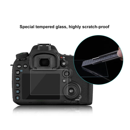 PULUZ 2.5D 9H Tempered Glass Film for Canon EOS 7D Mark II / 7D / N2 / PSN / Nikon V1 / P520 / S9400 / S680 / COOLPIX S6500 / S5200 / Samsung WB35F / OLYMPUS VG170 / 1DIV / Fuji S205 / Casio ZR70 / FC500S