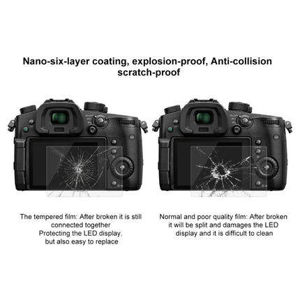 PULUZ 2.5D 9H Tempered Glass Film for Panasonic GH5 / GH5S , Compatible with Canon EOS M3 / M5 / M10 / R, For Panasonic GH5