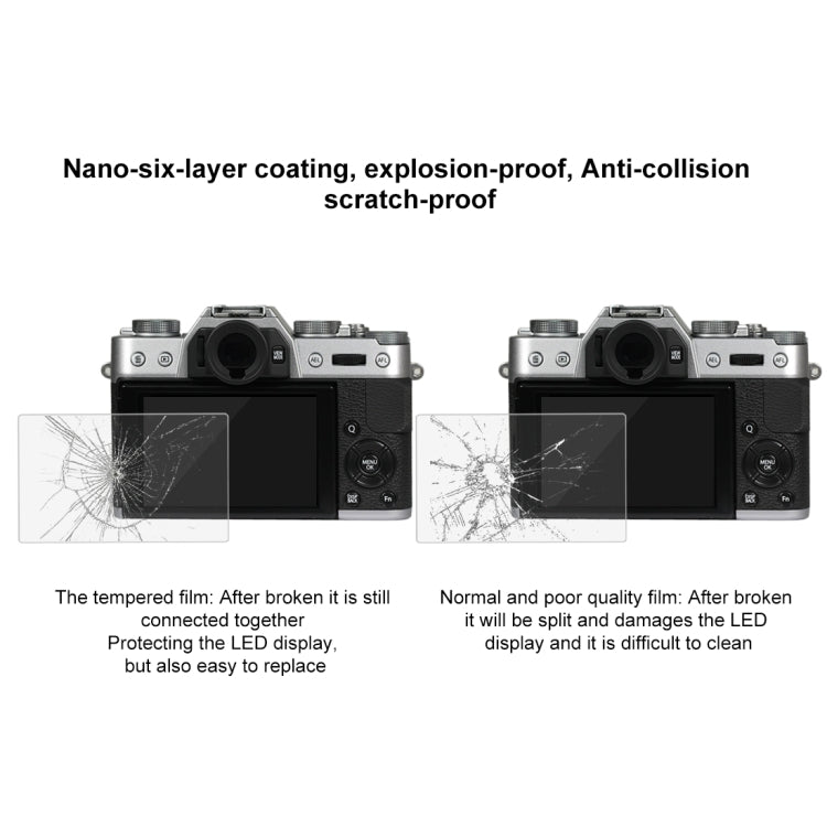 PULUZ 2.5D 9H Tempered Glass Film for Fujifilm X-T10, Compatible with Fujifilm X-A1 / X-A2 / X-M1 / X30 / X-T20 / X-T30 / X-T100 / X-E3, Panasonic GF8, Nikon S2, Casio ZS240 / ZS210 / ZS190 / EX-FR200 / EX-FR110H / EX-FR100L / EX-FRX10�����������������...