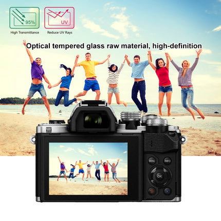 PULUZ 2.5D 9H Tempered Glass Film for Olympus EM10 / II / III / OM-D / EM-1/ II / III / E-P5 / E-PL7 / E-PL8 / 8 / 9 EM5 II / PEN-F / EM1X, Nikon 1V3, Panasonic GF6 / G99 / GX7III GX8 / GH3, Fujifilm X-H1, For Olympus EM10 / EM10-2