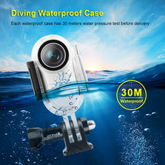 PULUZ 30m Underwater Waterproof Housing Protective Case for Insta360 GO 2, with Base Adapter & Screw, For Insta360 GO 2