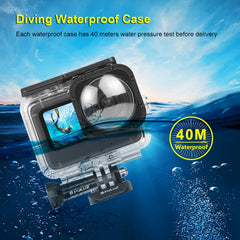 PULUZ 40m Waterproof Housing Protective Case with Buckle Basic Mount & Screw for GoPro HERO12 Black /11 Black /11 Black Mini /10 Black /9 Black Max Lens Mod, For GoPro Hero11 Black / HERO10 Black