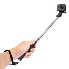 PULUZ Extendable Handheld Selfie Monopod for GoPro, Insta360, DJI and Other Action Cameras, Length: 22.5-80cm, Length: 22.5-100cm