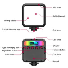 PULUZ Pocket 2500-9000K+RGB Full Color Beauty Fill Light Handheld Camera Photography LED Light, 2500-9000K+RGB