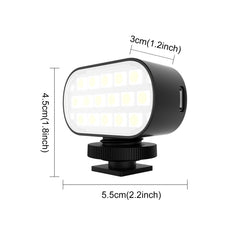 PULUZ Live Broadcast Video RGB LED Light Photography Beauty Selfie Fill Light, 16 LEDs RGB Fill Light