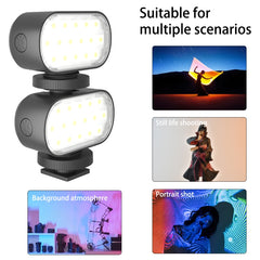 PULUZ Live Broadcast Video RGB LED Light Photography Beauty Selfie Fill Light, 16 LEDs RGB Fill Light