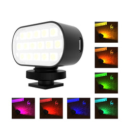 PULUZ Live Broadcast Video RGB LED Light Photography Beauty Selfie Fill Light, 16 LEDs RGB Fill Light