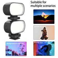 PULUZ Live Broadcast Video LED Light Photography Beauty Selfie Fill Light with Switchable 6 Colors Filters, 30 LEDs Fill Light with Colors Filters