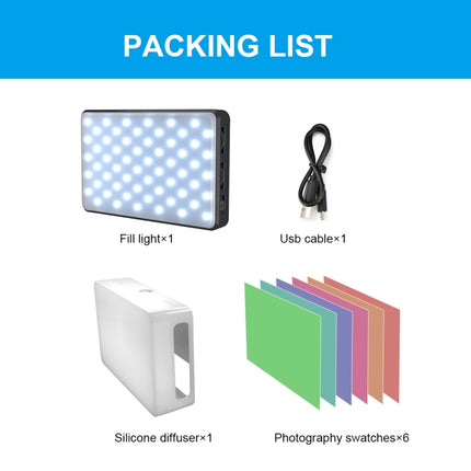 PULUZ 2500K / 9000K 120 LEDs Live-Übertragung Video LED-Licht Fotografie Beauty Selfie Fülllicht mit umschaltbaren 6 Farbfiltern, 120 LEDs Fülllicht