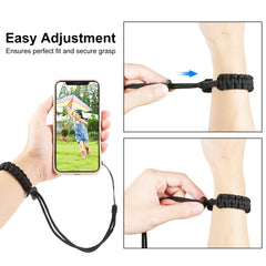 PULUZ Braided Sport Anti-lost Camera Adjustable Wrist Strap