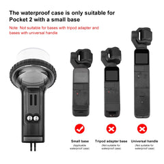 PULUZ 60m Underwater Waterproof Housing Diving Case Cover for DJI Osmo Pocket 2, PULUZ