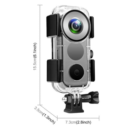 PULUZ 30m Unterwasser Wasserdichtes Gehäuse für Insta360 ONE X2, Unterwassergehäuse Für Insta360 ONE X2