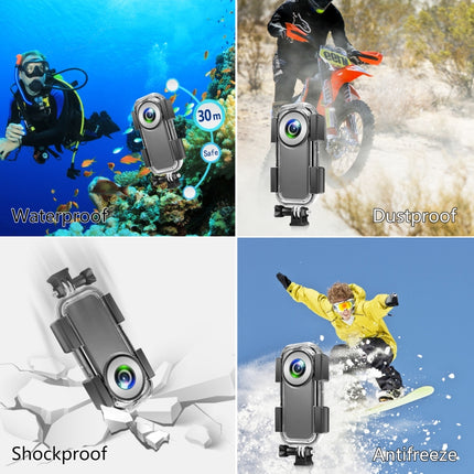 PULUZ 30m Unterwasser Wasserdichtes Gehäuse für Insta360 ONE X2, Unterwassergehäuse Für Insta360 ONE X2