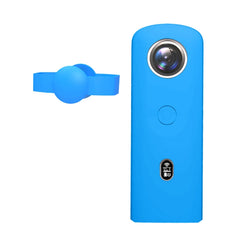 PULUZ Funda protectora de silicona con cubierta de lente para cámara panorámica Ricoh Theta SC2 360, funda de silicona para Ricoh Theta SC2 (negra), funda de silicona para Ricoh Theta SC2 (azul), funda de silicona para Ricoh Theta SC2 (roja)