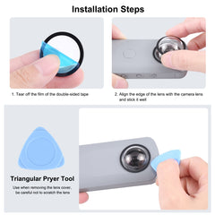 PULUZ Lens Guard PC Protective Cover Kits for Ricoh Theta SC2 / S / V