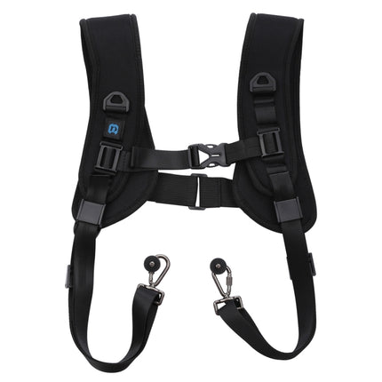 PULUZ Quick Release Double Shoulder Harness Soft Pad Decompression Foam Strap Belt for DSLR Digital Cameras, Double Shoulder
