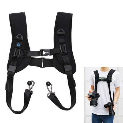 PULUZ Quick Release Double Shoulder Harness Soft Pad Decompression Foam Strap Belt for DSLR Digital Cameras, Double Shoulder