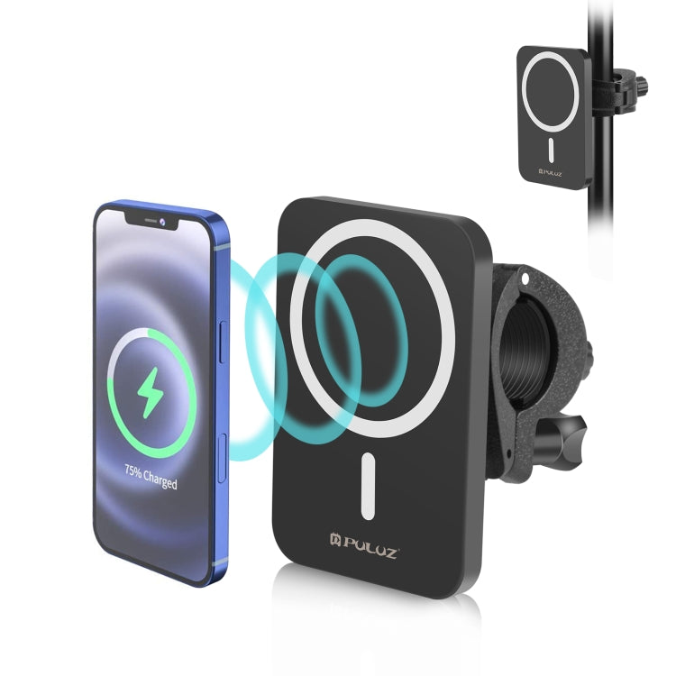 PULUZ 15W Magnetischer Qi Wireless Charger Vlogging-Telefonklemmhalter