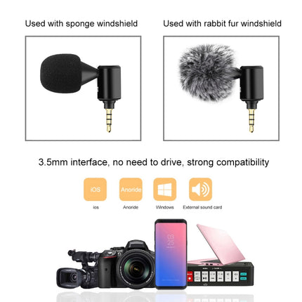PULUZ 3.5mm Jack Mobile Phone Single Directional Adjustable Microphone