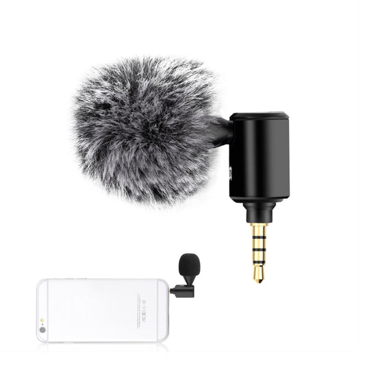 PULUZ 3.5mm Jack Mobile Phone Single Directional Adjustable Microphone, 3.5mm Phone Microphone