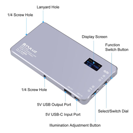 PULUZ LED Full Color RGB Beauty Fill Light Pocket Vlogging Photography Light, Pocket Light