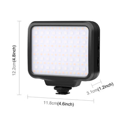 PULUZ Pocket 2500-9900K+RGB Full Color Beauty Fill Light Handheld On-Camera Photography LED Light, 135 LED