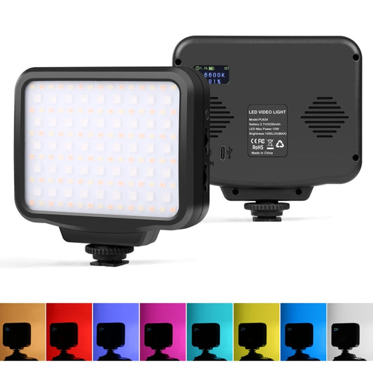 PULUZ Pocket 2500-9900K+RGB Full Color Beauty Fill Light Handheld On-Camera Photography LED Light, 135 LED