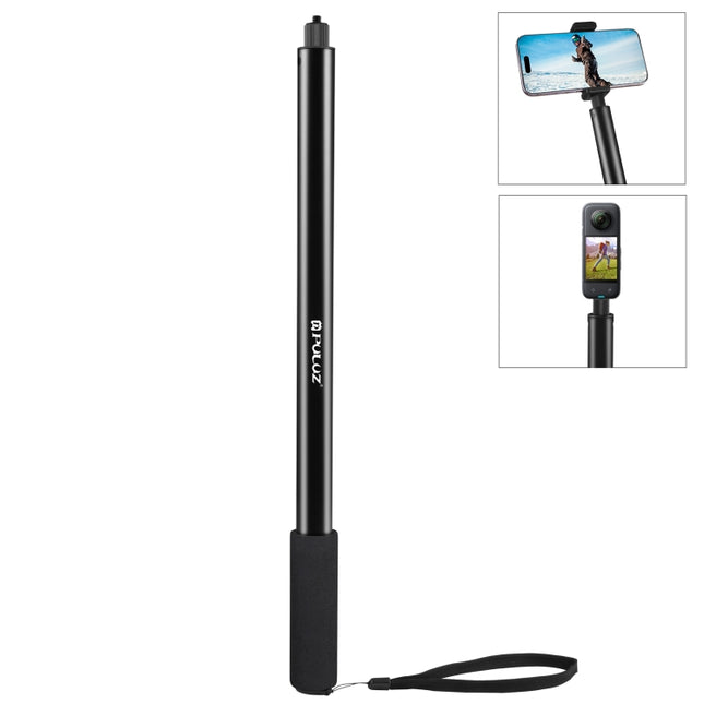 PULUZ 2 m Selfie-Stick aus Metall, Einbeinstativ für Insta360 One RS / X2 / X3, 2 m Einbeinstativ
