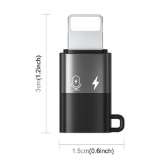 PULUZ 8-Pin auf USB-C / Typ-C PD OTG Adapter, 8-Pin OTG Adapter