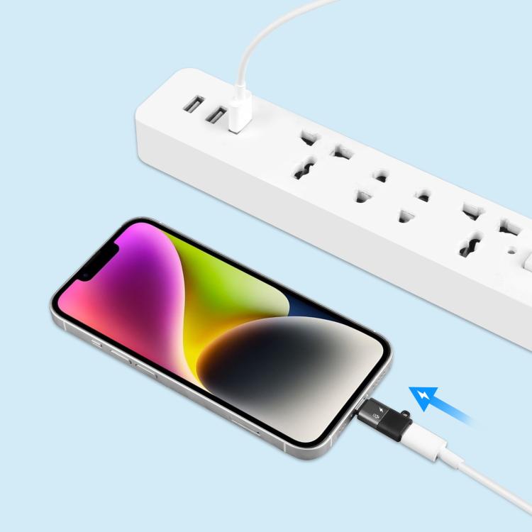 PULUZ 8-Pin auf USB-C / Typ-C PD OTG Adapter, 8-Pin OTG Adapter