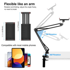 PULUZ Live Broadcast Desktop Articulating Arm Holder with Tablet Clamp, Tablet Clamp