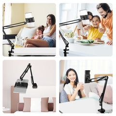 PULUZ Live Broadcast Desktop Articulating Arm Holder with Tablet Clamp, Tablet Clamp