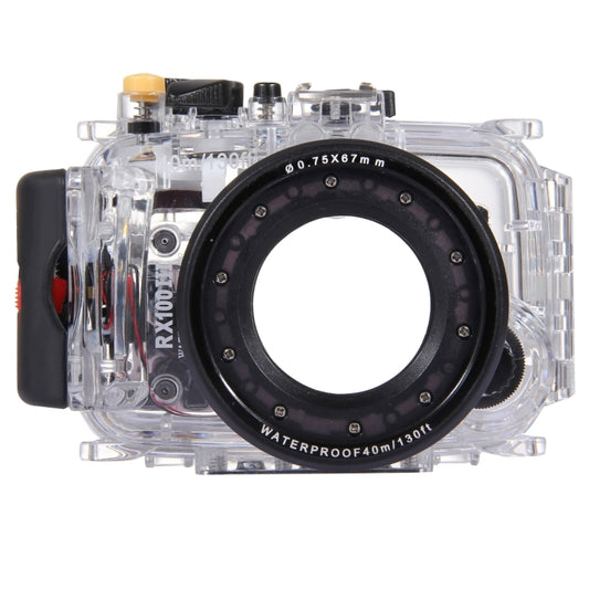 PULUZ 40m Underwater Depth Diving Case Waterproof Camera Housing for Sony RX100 III, For RX100 III