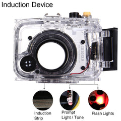 PULUZ 40m Underwater Depth Diving Case Waterproof Camera Housing for Sony RX100 III, For RX100 III