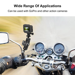 PULUZ Motorcycle Holder Mirror Base Hole Fixed Mount for GoPro and Other Action Cameras, Mirror Base Hole Mount