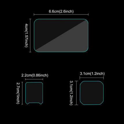 Película de vidrio templado para pantalla y lente frontal y trasera 3 en 1 de PULUZ para Insta360 Ace Pro 2