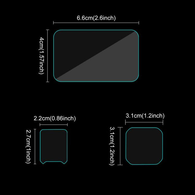 For Insta360 Ace Pro 2 PULUZ 3 in 1 Rear & Front  Screen and Lens Tempered Glass Film