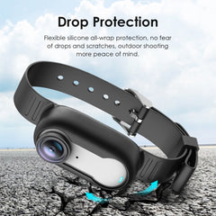 For Insta360 GO 3 / GO 3S PULUZ Camera Silicone Case Wristband Bicycle Strap Extension Mount