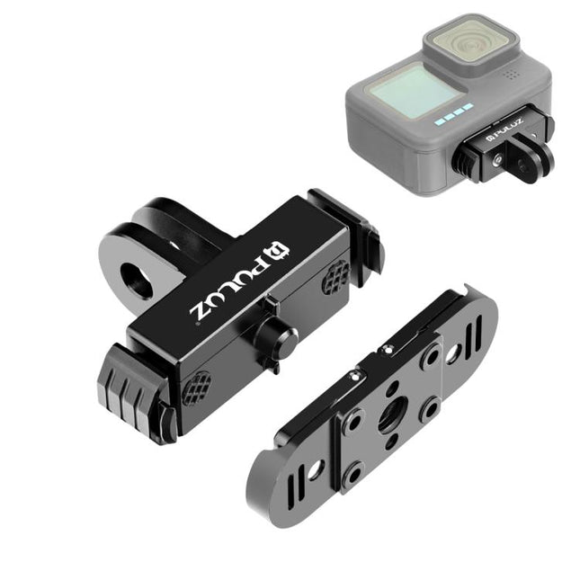 PULUZ Quick Release Magnetic Folding Finger Base Mount for GoPro HERO12 Black /11 Black /11 Black mini /10 Black /9 Black /8 Black / Max